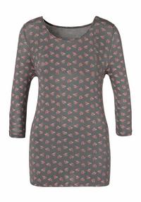 Lascana 3/4-Arm-Shirt Longshirt Damen - dunkelgrau