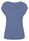 Buffalo Kurzarmshirt T-Shirt Damen - rauchblau