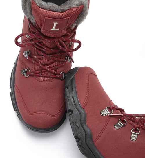 Rückansicht von Lascana Winterstiefelette Boots Damen dunkelrot