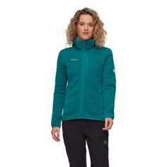 Rückansicht von Mammut Arctic IV Hooded Fleecejacke Damen deep teal melange