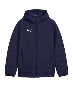 PUMA teamAdiitions Padded Kapuzenjacke Trainingsjacke Herren blau