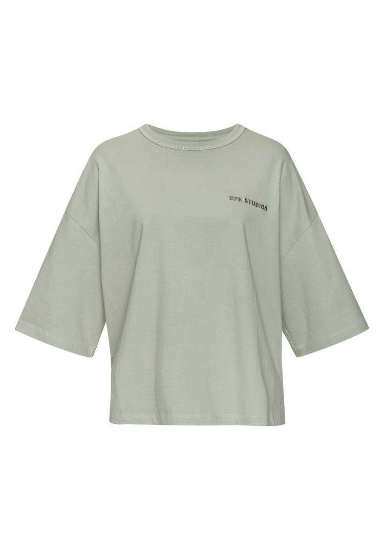 Copenhagen Studios Copenhagen Studios Oversize-Shirt T-Shirt Damen - light olive - 0 | SportScheck