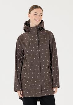 Rückansicht von Weather Report Sunrise Regenjacke Damen 1283 Espresso