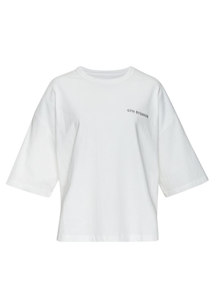 Copenhagen Studios Copenhagen Studios Oversize-Shirt T-Shirt Damen - bright white - 0 | SportScheck