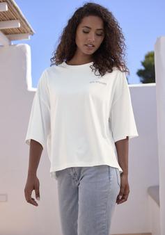 Rückansicht von Copenhagen Studios Oversize-Shirt T-Shirt Damen bright white