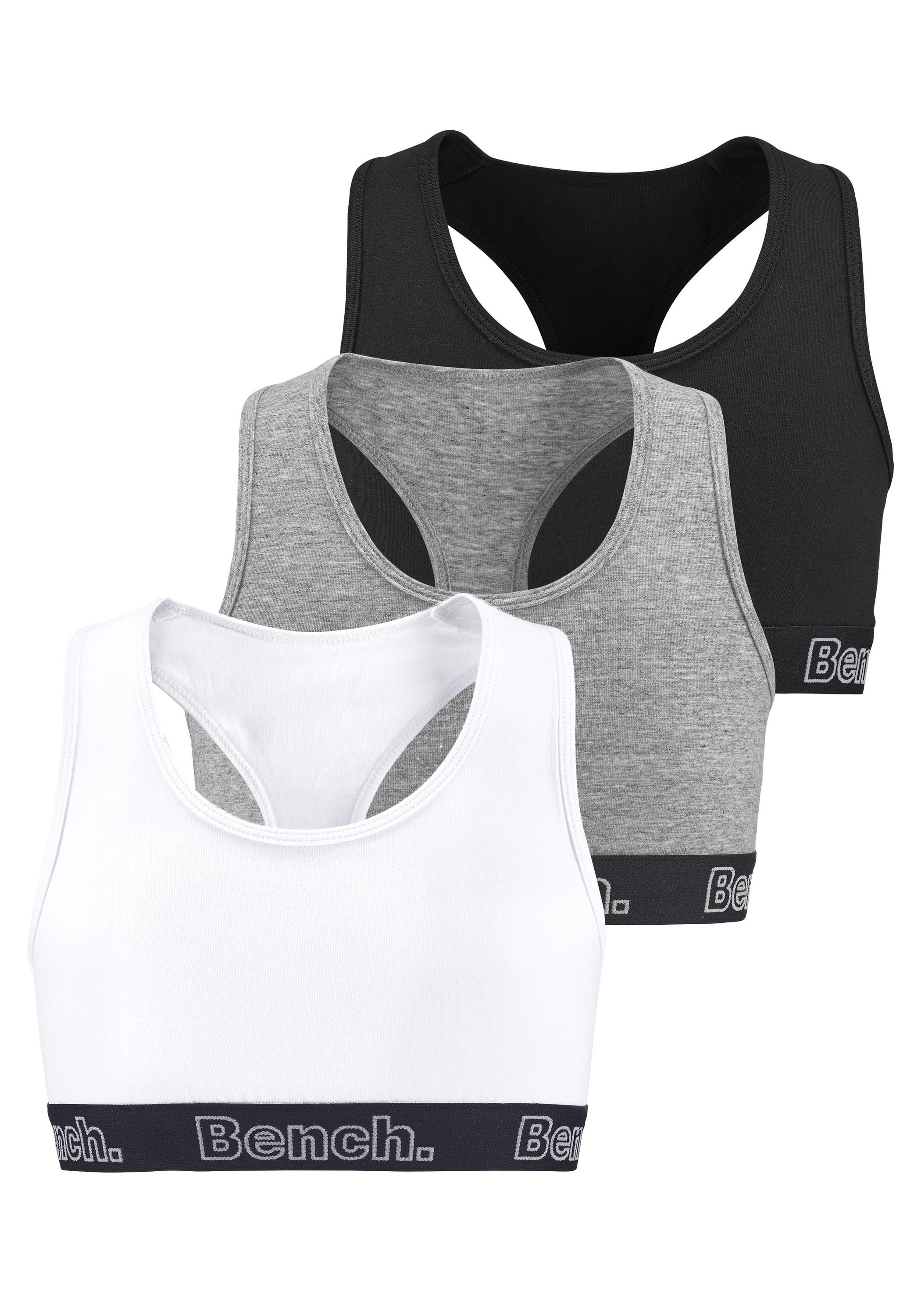 Bench Bustier BH Damen - schwarz -wei&szlig; - grau