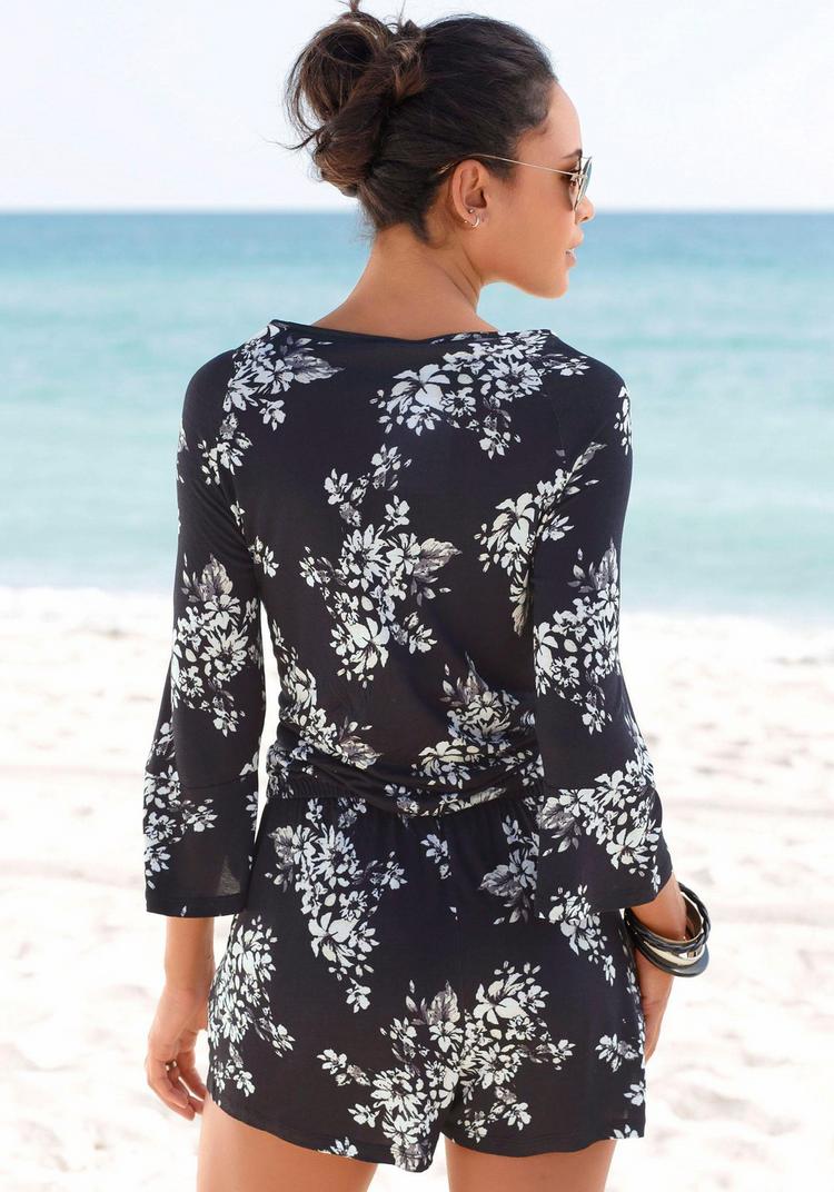 Lascana Lascana Overall Overall Damen - schwarz-creme-bedruckt - 1 | SportScheck