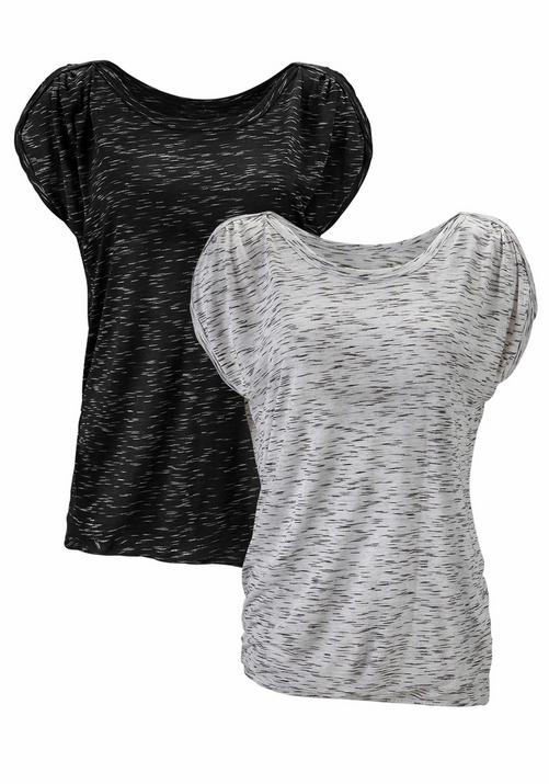 Lascana Kurzarmshirt T-Shirt Damen