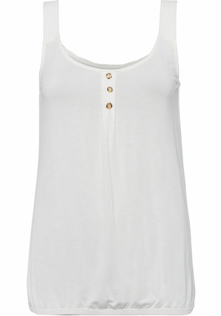 Lascana Lascana Strandtop T-Shirt Damen - creme - schwarz - 2 | SportScheck