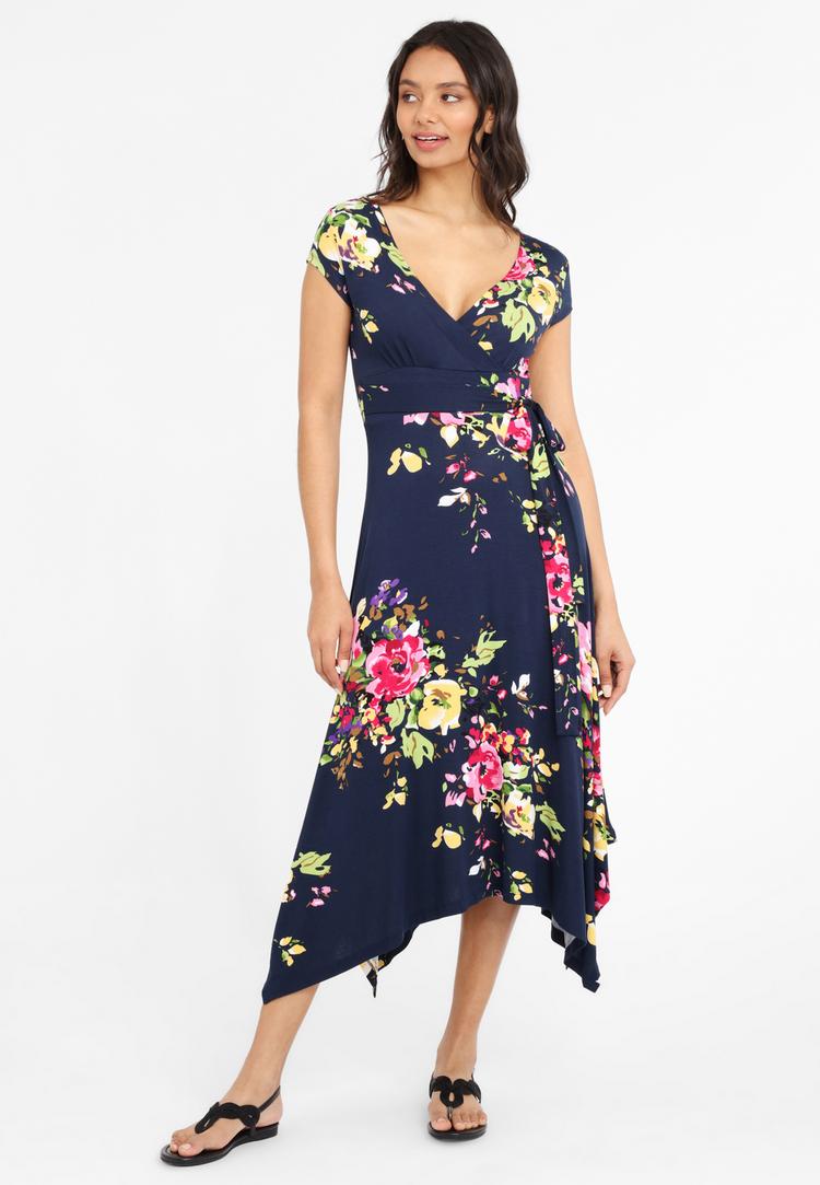 BEACH TIME BEACH TIME Sommerkleid Tr&auml;gerkleid Damen - marine-bedruckt - 1 | SportScheck