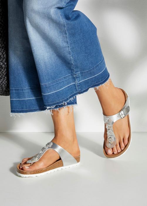 Rückansicht von Lascana Zehentrenner Zehentrenner Damen silberfarben