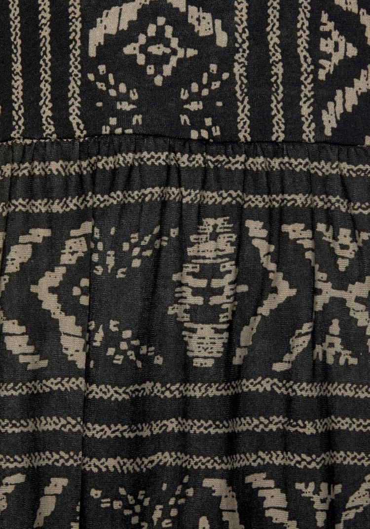 Lascana Lascana Neckholderkleid Neckholderkleid Damen - schwarz-creme-bedruckt - 1 | SportScheck