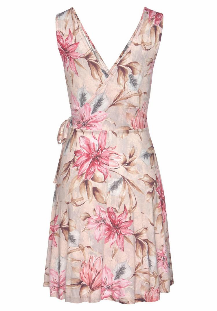 S.OLIVER S.OLIVER Druckkleid Kurzarmkleid Damen - rosa-bedruckt - 0 | SportScheck