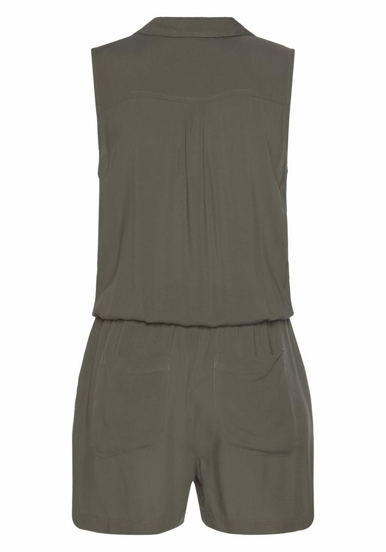 Lascana Lascana Kurzoverall Jumpsuit Damen - khaki - 0 | SportScheck