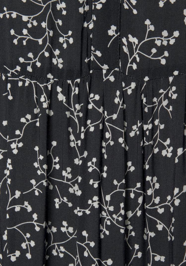 Lascana Lascana Maxikleid Maxikleid Damen - schwarz-creme-bedruckt - 0 | SportScheck