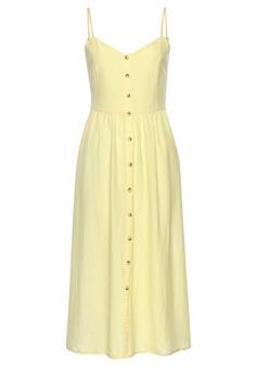 Lascana Sommerkleid Trägerkleid Damen puder