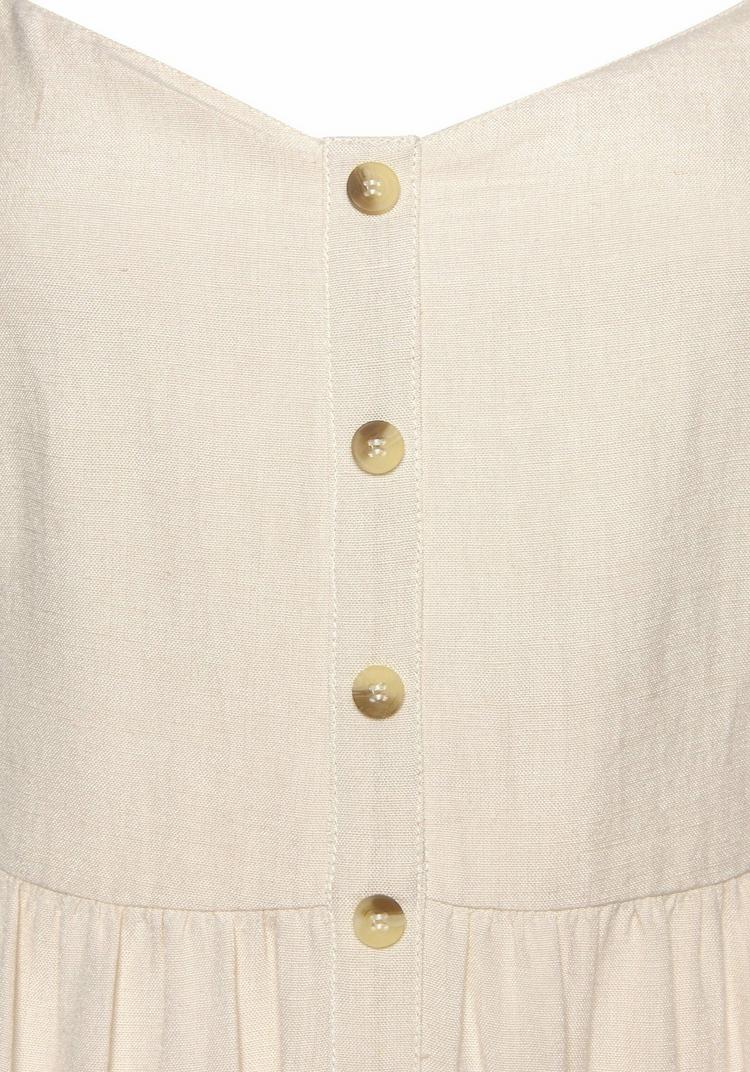 Lascana Lascana Sommerkleid Tr&auml;gerkleid Damen - puder - 6 | SportScheck