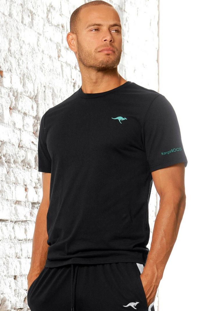 KangaROOS KangaROOS T-Shirt T-Shirt Herren - petrol - schwarz - 1 | SportScheck