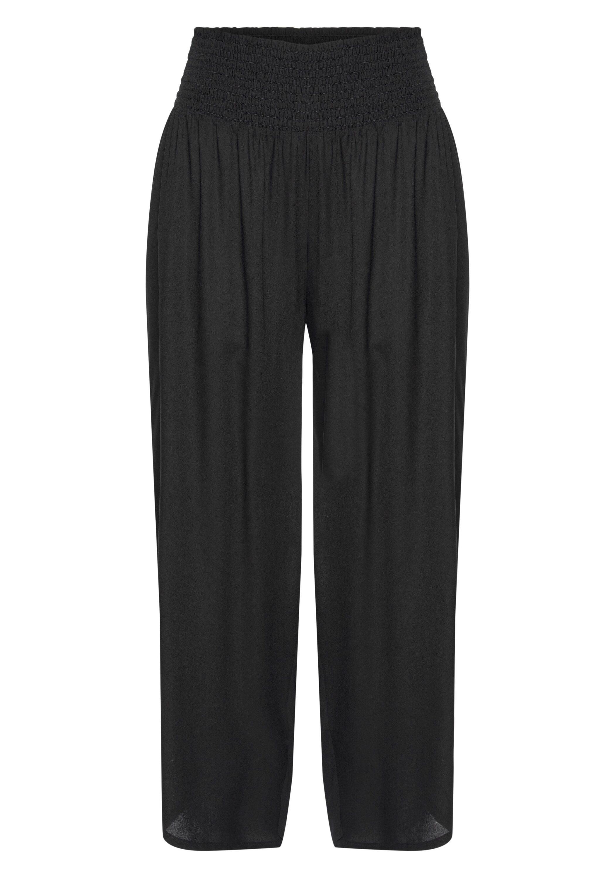 Buffalo Schlupfhose Stoffhose Damen - schwarz