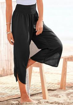 Rückansicht von Buffalo Schlupfhose Stoffhose Damen schwarz