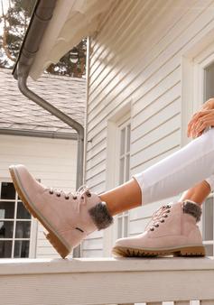 Rückansicht von Lascana Stiefelette Boots Damen rosé