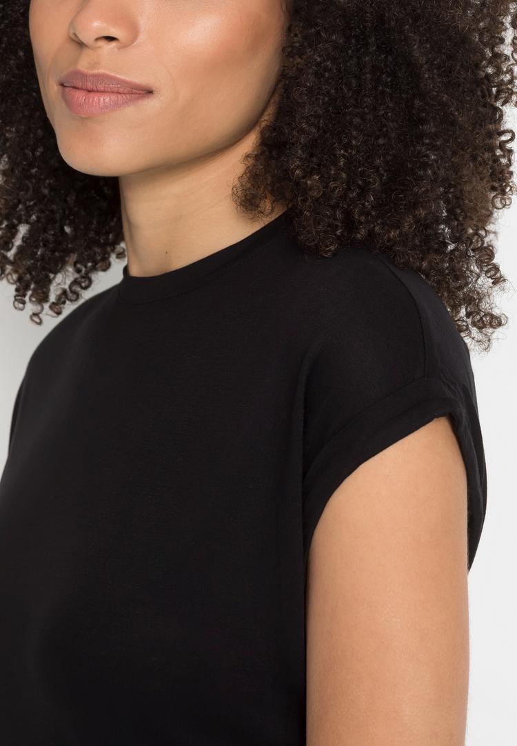 Lascana Lascana Jerseykleid Jerseykleid Damen - schwarz-orange-bedruckt - 2 | SportScheck