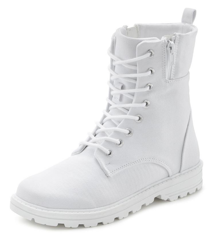 Lascana Lascana Stiefelette Boots Damen - wei&szlig; - 1 | SportScheck