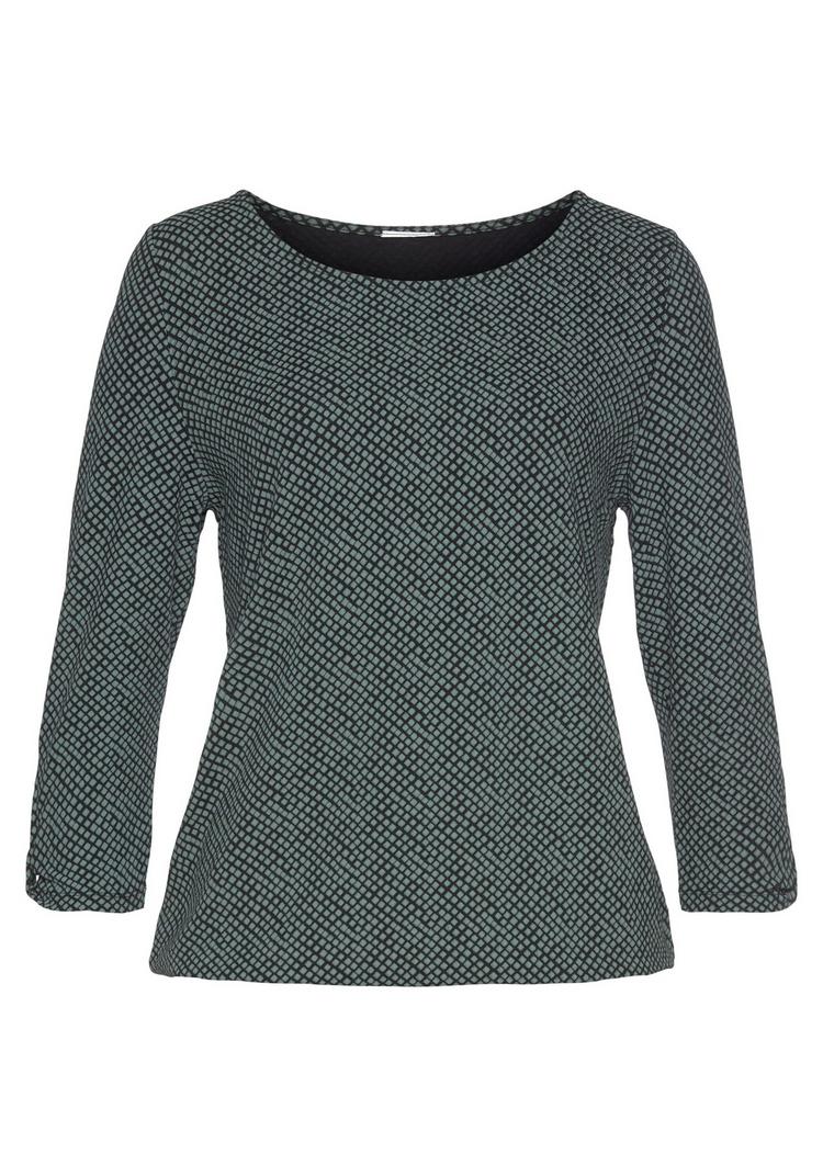 Lascana Lascana 3/4-Arm-Shirt Longshirt Damen - schwarz - 0 | SportScheck