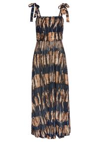 Buffalo Maxikleid Maxikleid Damen - marine-bedruckt