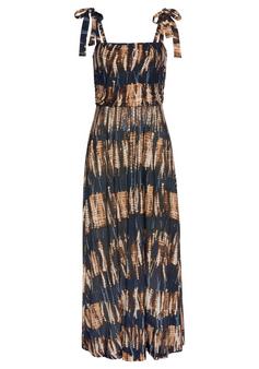 Buffalo Maxikleid Maxikleid Damen marine-bedruckt
