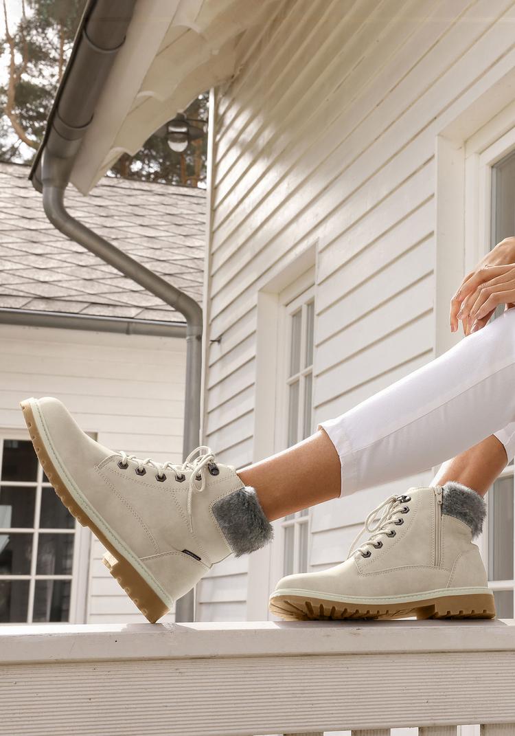 Lascana Lascana Stiefelette Boots Damen - beige - 0 | SportScheck