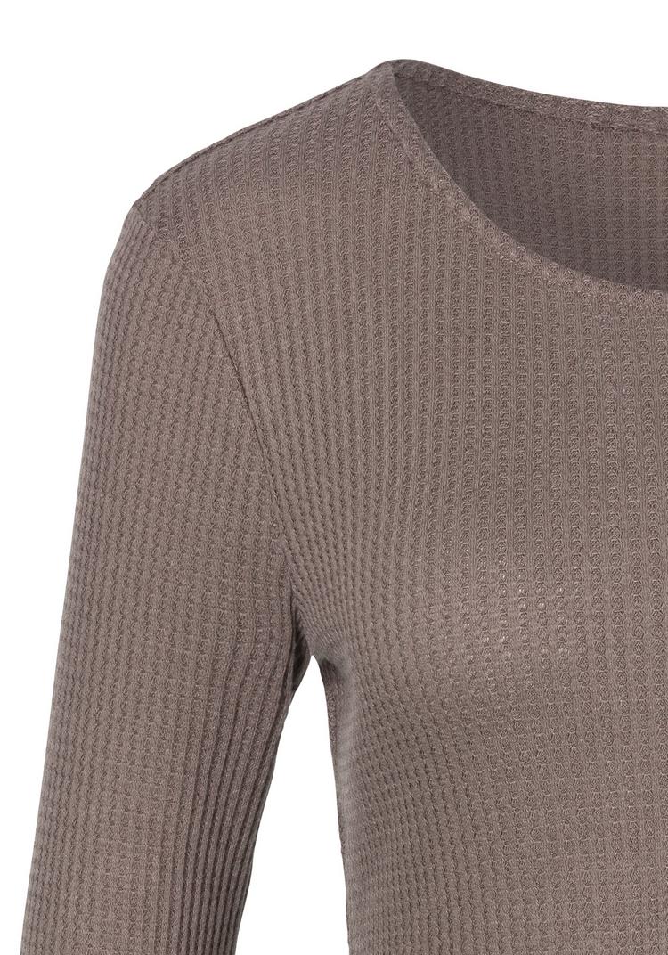 Lascana Lascana Langarmshirt Langarmshirt Damen - anthrazit - petrol - 0 | SportScheck