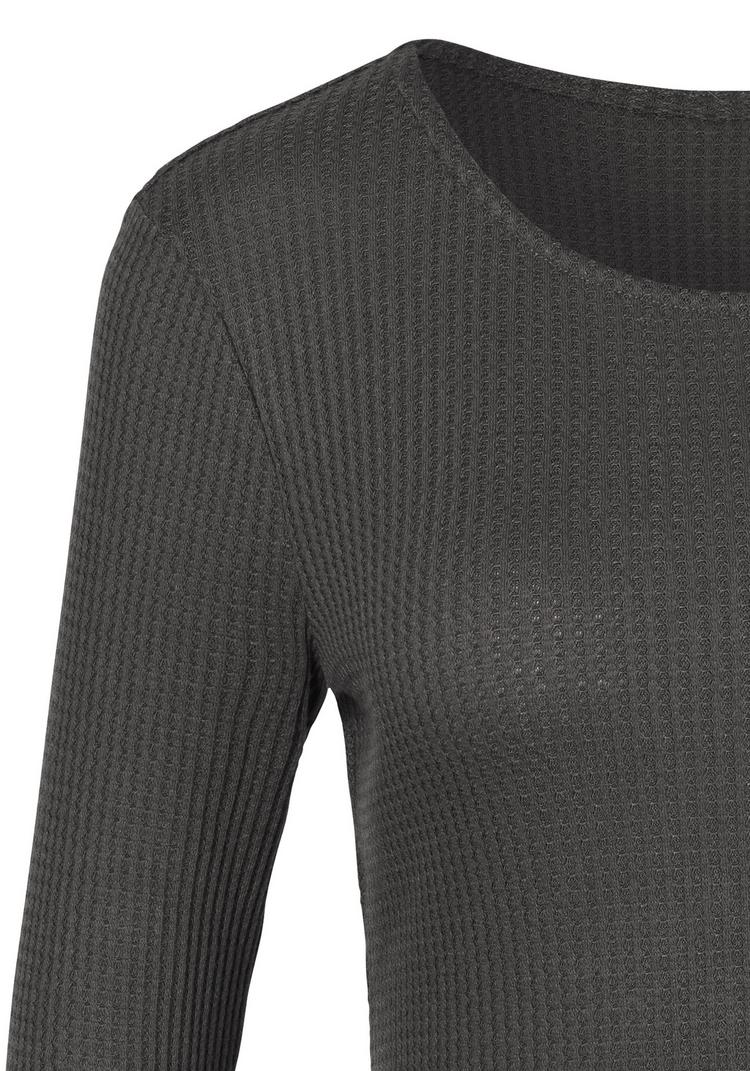 Lascana Lascana Langarmshirt Langarmshirt Damen - anthrazit - petrol - 4 | SportScheck