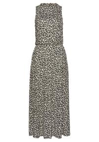 Lascana Jerseykleid Jerseykleid Damen - schwarz-beige-bedruckt