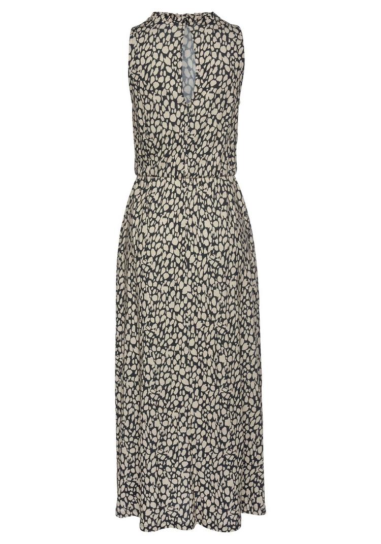Lascana Lascana Jerseykleid Jerseykleid Damen - schwarz-beige-bedruckt - 0 | SportScheck
