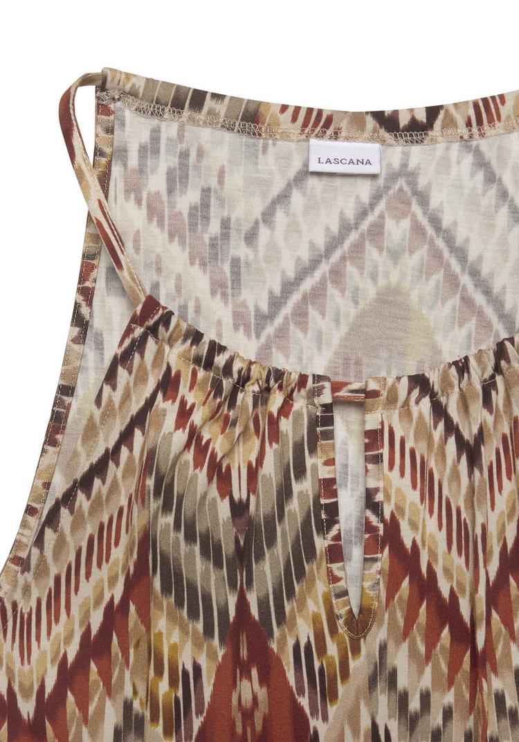 Lascana Lascana Maxikleid Maxikleid Damen - braun-bedruckt - 0 | SportScheck