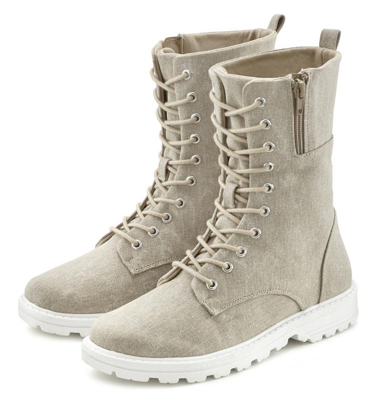 Lascana Lascana Stiefelette Boots Damen - beige - 1 | SportScheck