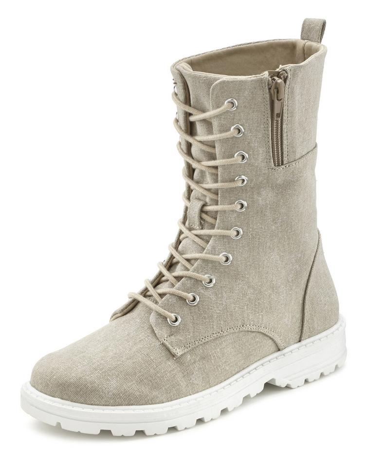 Lascana Lascana Stiefelette Boots Damen - beige - 4 | SportScheck