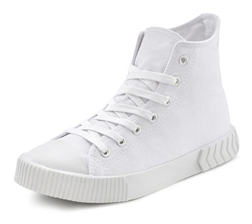 Rückansicht von Lascana Stiefelette Boots Damen weiß