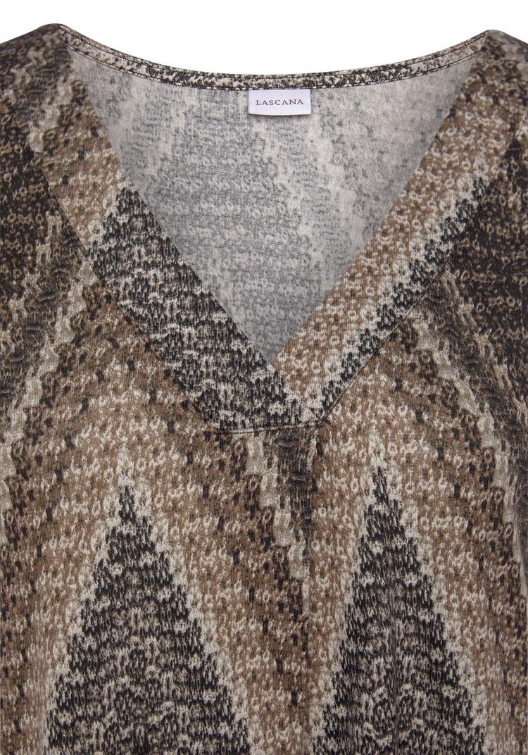 Lascana Lascana Tanktop Tanktop Damen - schwarz-braun-creme bedruckt - 1 | SportScheck