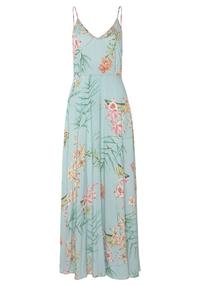 Lascana Maxikleid Maxikleid Damen - t&uuml;rkis bedruckt