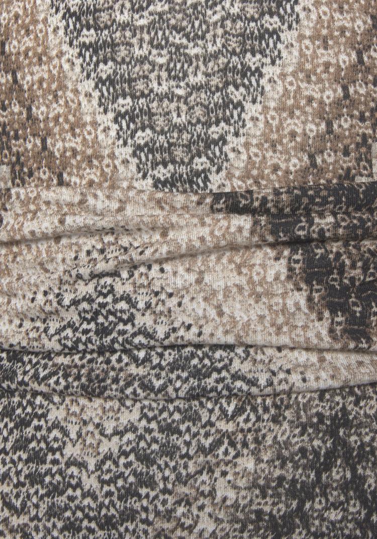 Lascana Lascana Midikleid Kleid Damen - schwarz-braun-creme bedruckt - 1 | SportScheck