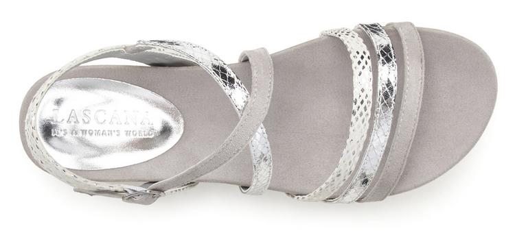 Lascana Lascana Sandale Sandalen Damen - silberfarben - 7 | SportScheck