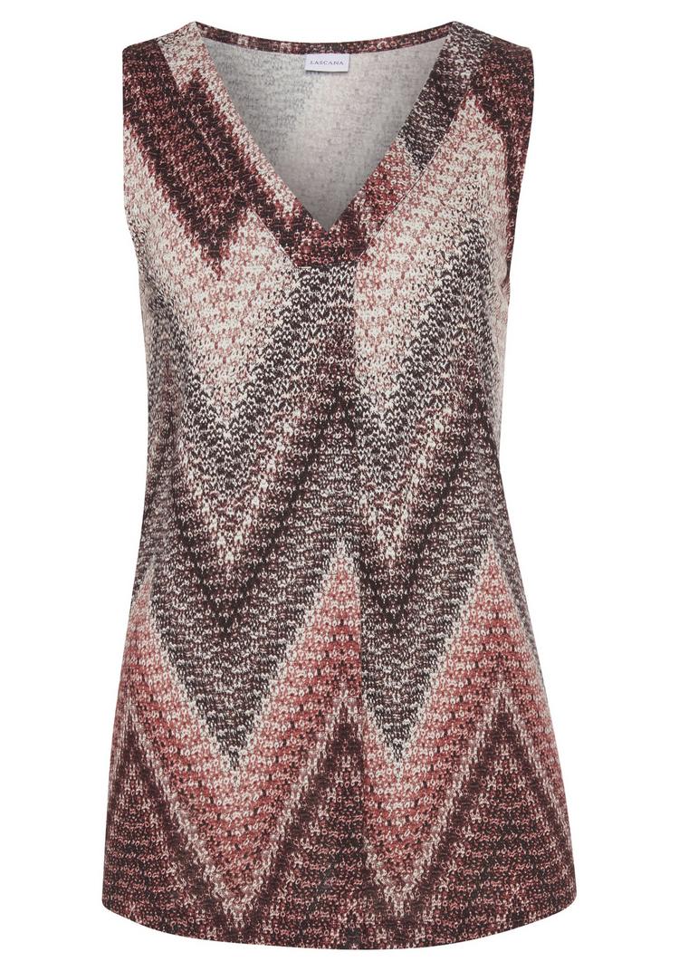 Lascana Lascana Tanktop Tanktop Damen - sand - bordeaux - 0 | SportScheck
