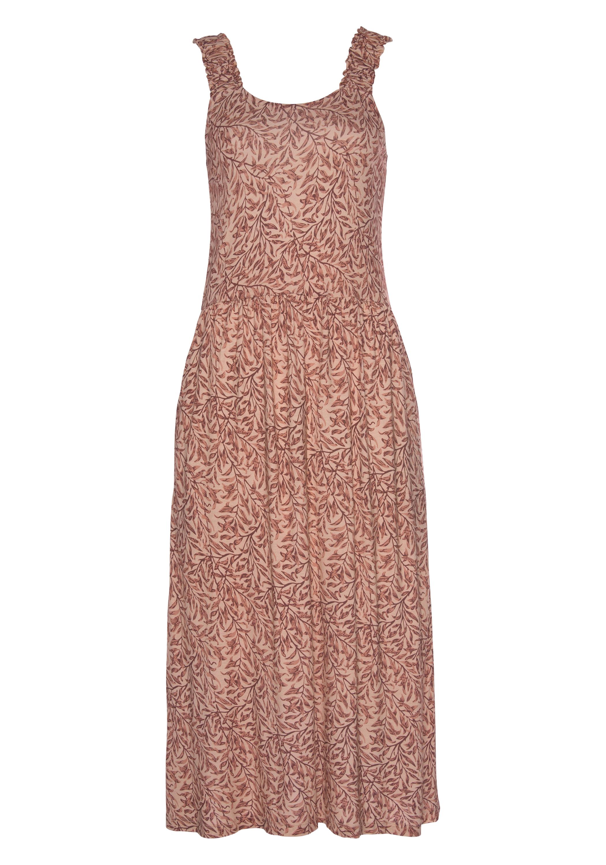 BEACH TIME Jerseykleid Jerseykleid Damen - rot bedruckt