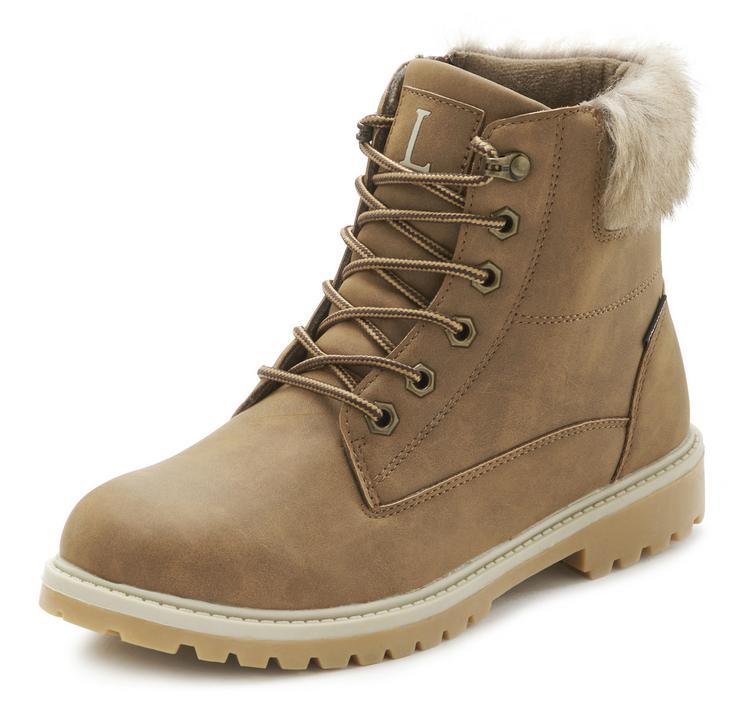 Lascana Lascana Stiefelette Boots Damen - camel - 1 | SportScheck