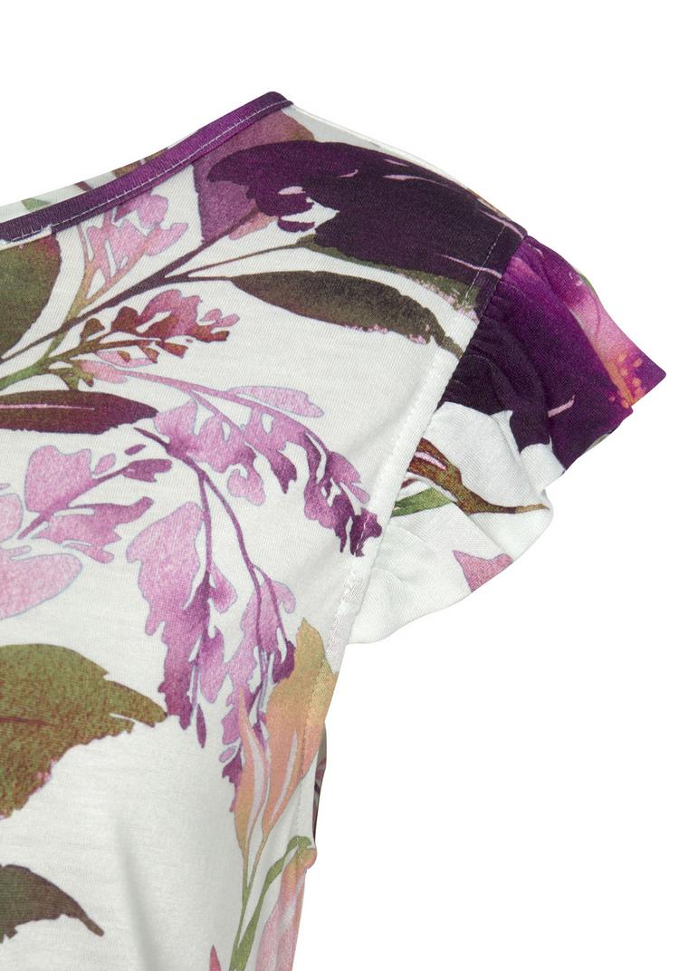 BEACH TIME BEACH TIME Midikleid Kleid Damen - wei&szlig; bedruckt - 1 | SportScheck