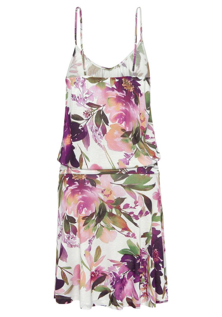 BEACH TIME BEACH TIME Jerseykleid Jerseykleid Damen - wei&szlig; bedruckt - 0 | SportScheck