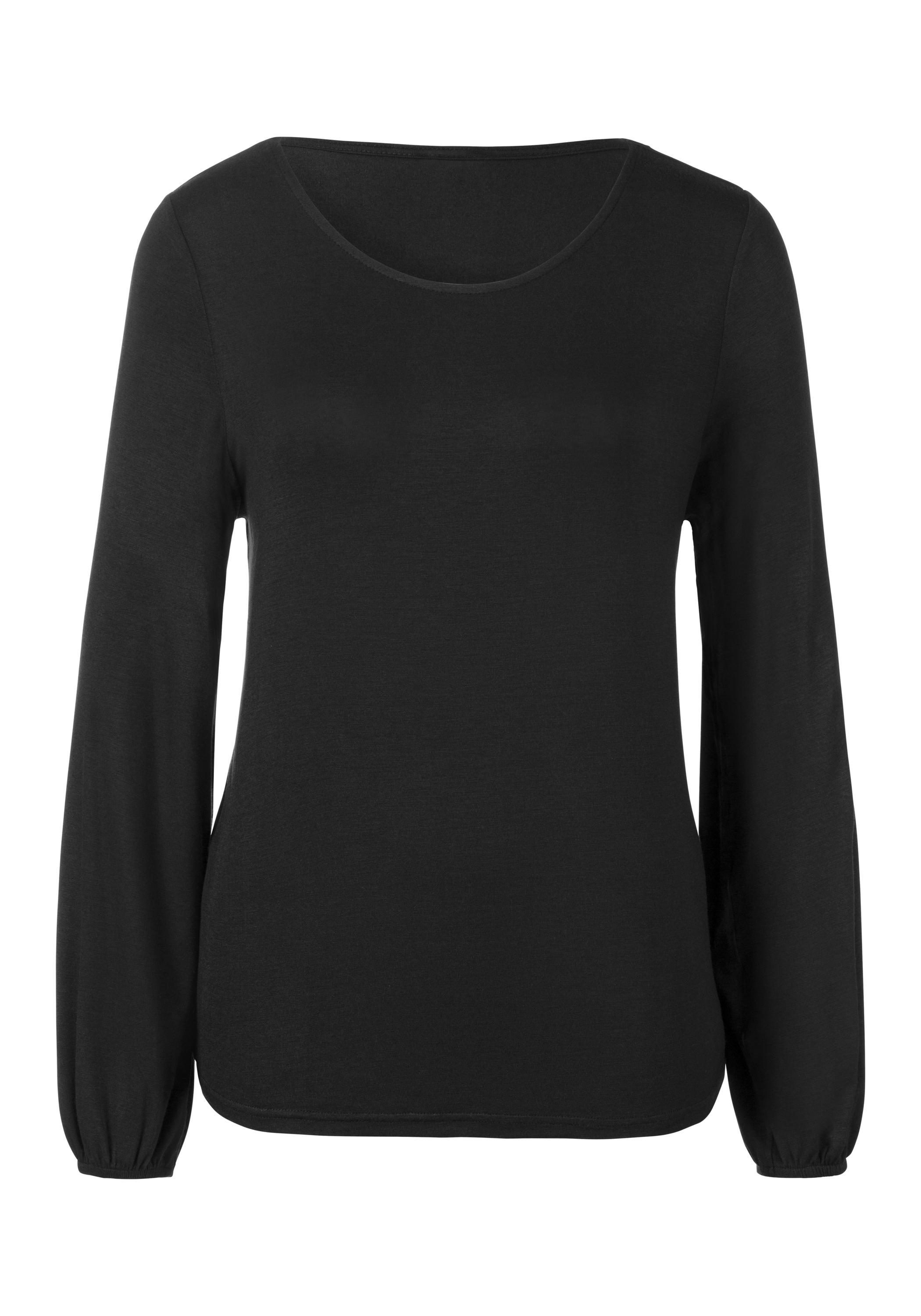 Lascana Langarmshirt Langarmshirt Damen - schwarz