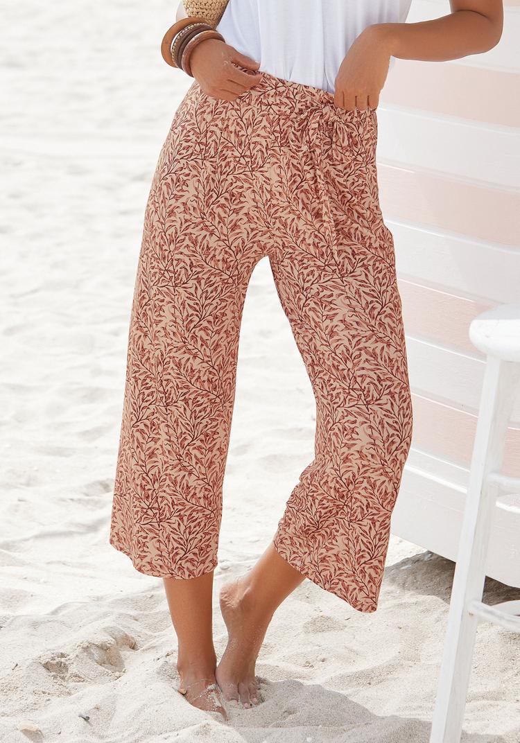 BEACH TIME BEACH TIME Culotte Printhose Damen - rot bedruckt - 2 | SportScheck